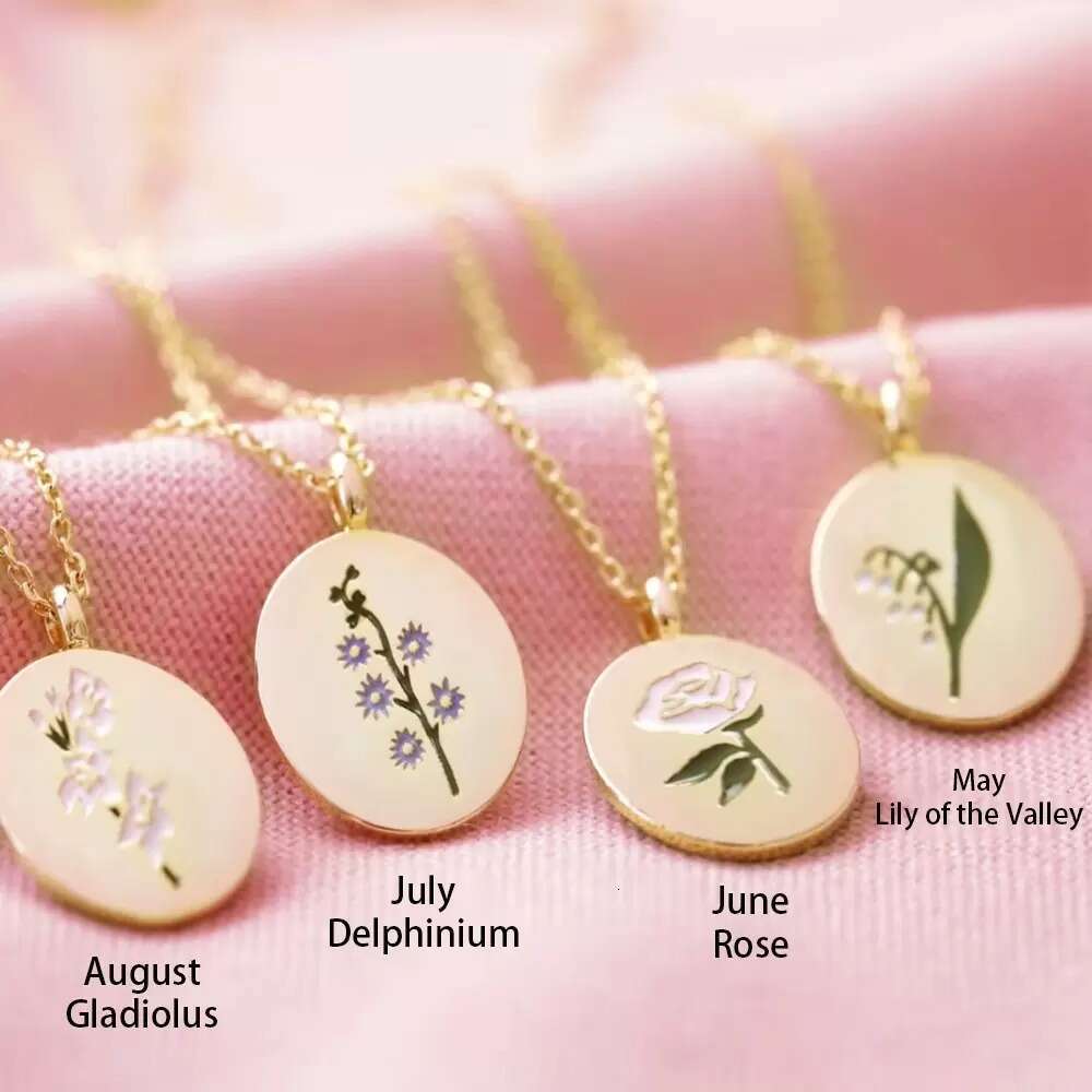 necklace, three-dimensional ral oval December wer pendant, collarbone chain, sweater chain