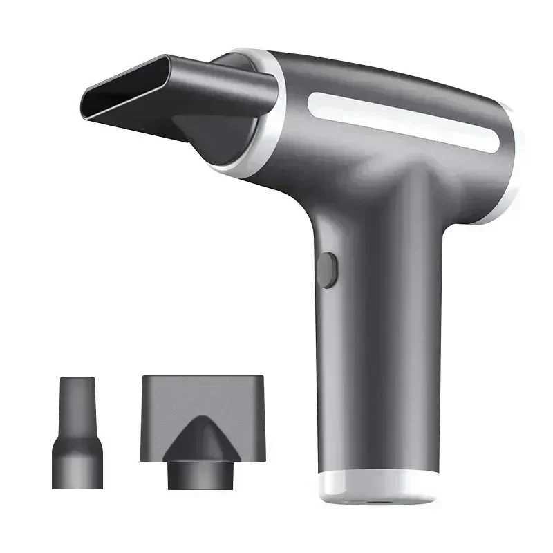 High Speed 000RPM 4 in Wireless Hair Dryer Multifunctional Air Duster Travel USB Rechargeable Only Cold Wind Blow Dryer W250220