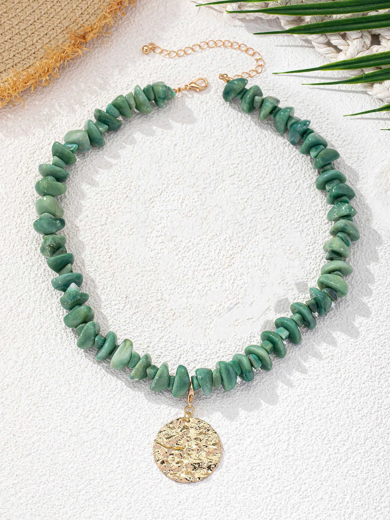Charm Bracelets Bohemian Funko Cute Turquoise Acrylic Jewelry Set Necklace and Earrings Qingdao Jewelry H25220