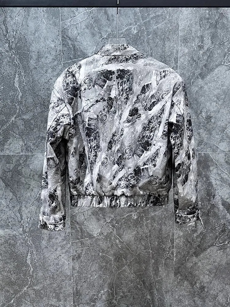 R1079 Fashion Mens Coats Jackets Runway European party style 250220