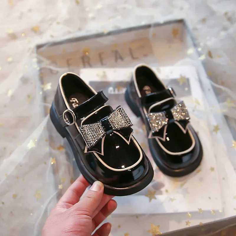 Kids Casual Shoes Childrens Leather Shoes for Toddlers Girls Party Flats Kids Loafers Bowtie Shoes for Kids Girls Lolita Shoes X250220