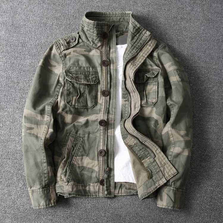 Autumn Winter Mens Camo Jacket Sportswear Thick Jacket Khaki Men Military Camouflage Coat Male Outdoor Work Cargo Jacket Male W2502119