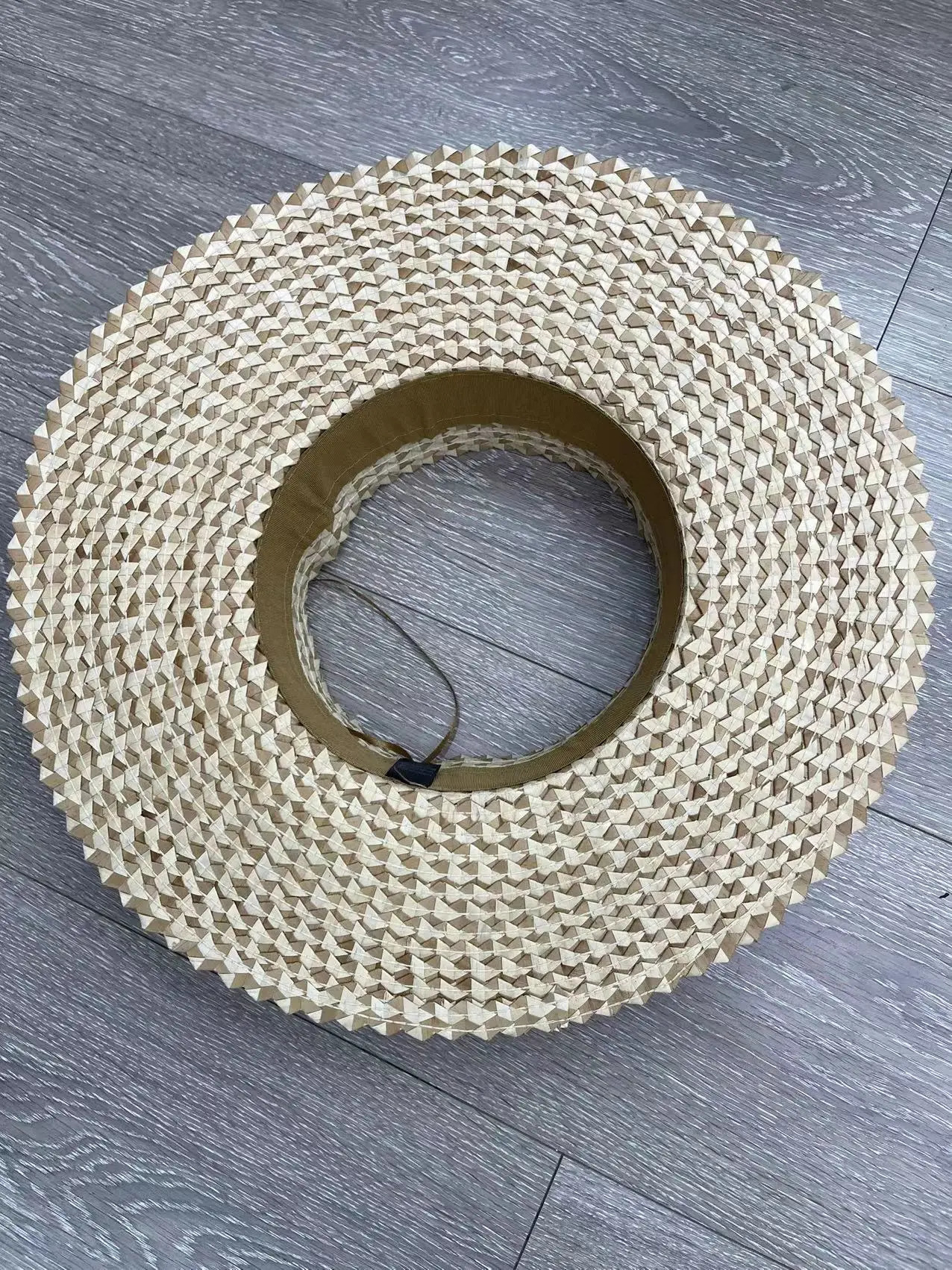 Fashion Straw Hat Sun Cap Summer Beach Crownless Straw Sun Hat for Women Straw Hats Hawaii Visors 250219