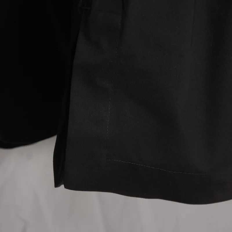 High Street Mens Pants Black Solid Casual Shorts for Man Cotton Zipper Design Men Trousers Techwear Mens Clothing X250220