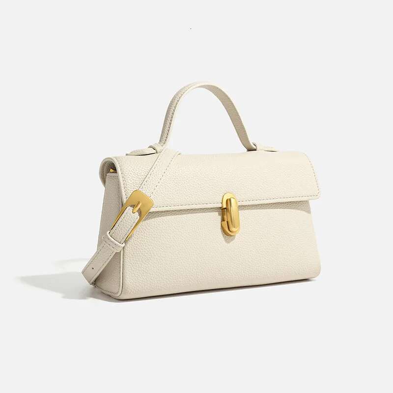 Lychee Pattern Leather Top Handle Satchel Purse For Women 2024 Brand Designer Clutch Handbags High Quality The Tote Bag