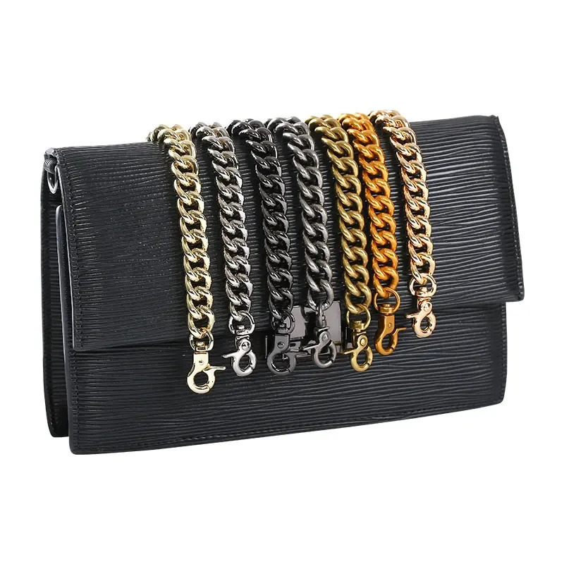 100120cm Metal Aluminum Bag Chain Replacement Parts Accessories for HandWomen Shoulder Handbag DIY Handmade Detachable Straps 250213