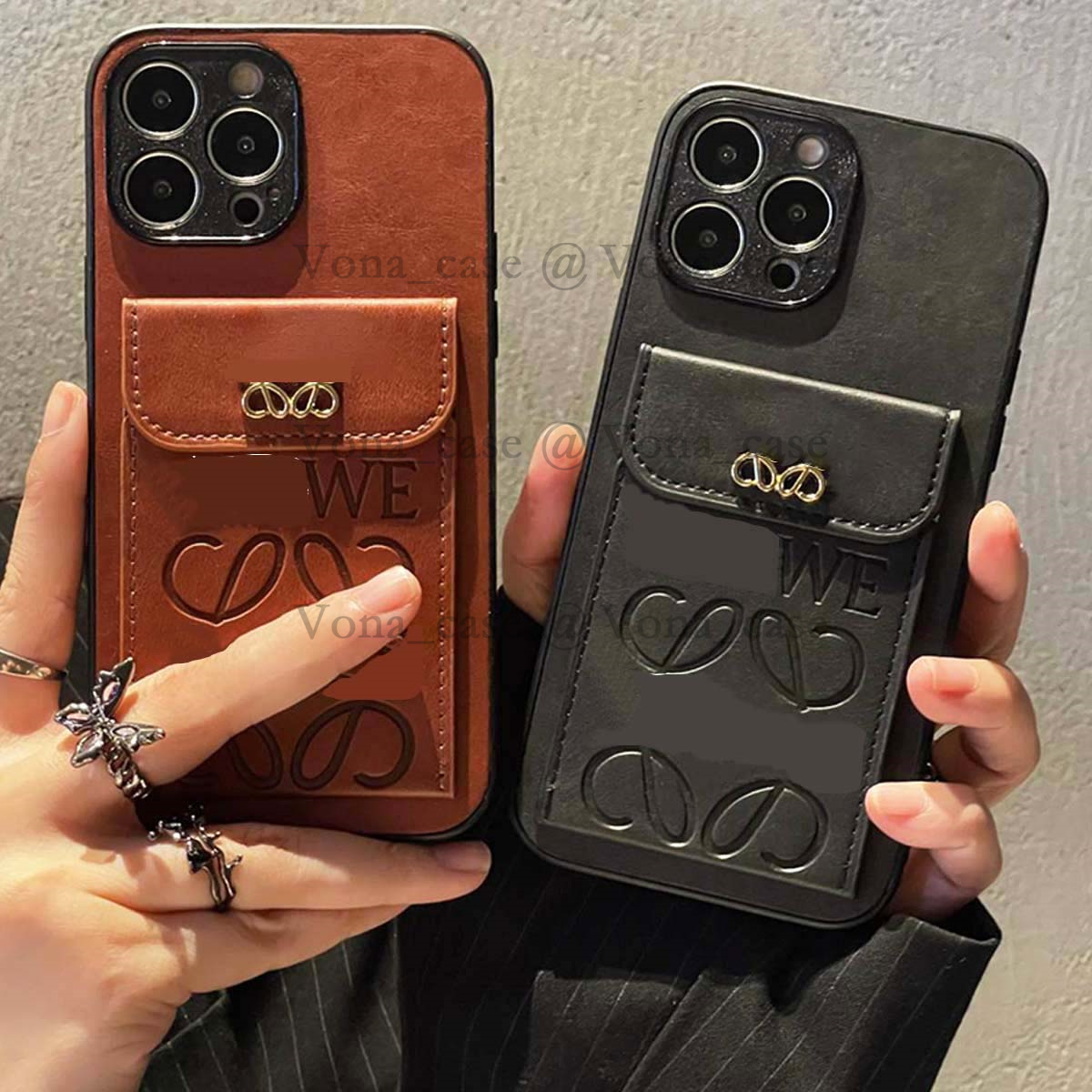 for iPhone 16 Pro Max Case Leather, 16 Plus 15 14 13 12 11 Pro Luxury Phone Case Wallet with Card Holder Shockproof Designer iPhone Flip Cover Ultra Slim All Protection