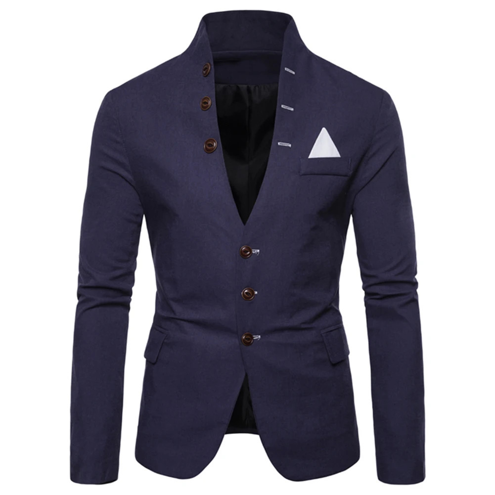 Mens Sl-im Fits Social Blazer Summer Autumn Fashion Solid Wedding Dress Jacket Men Casual Business Male Suit Jacket Blazer Gentle 250220