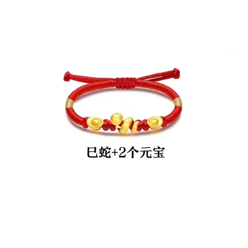 Real 24K Womens Pure Gold Bracelet AU999 Gold Roll Snake Bracelet Hand Woven Fashionable Simple Exquisite Jewelry Gift 250220