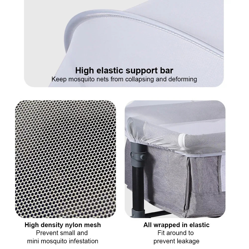Baby mosquito net tent breathable folding mosquito net Bassinet mosquito net cover travel crib/gaming pen 250219