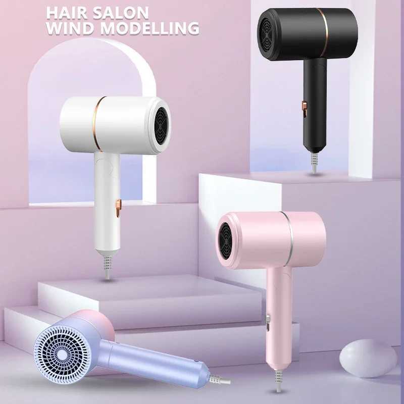 Mini Folding Hairdryer with Carrying Bag Hot Air Anion Hair Care for Home Travel Hair Dryer Dormitory Blow Drier 220V W250220