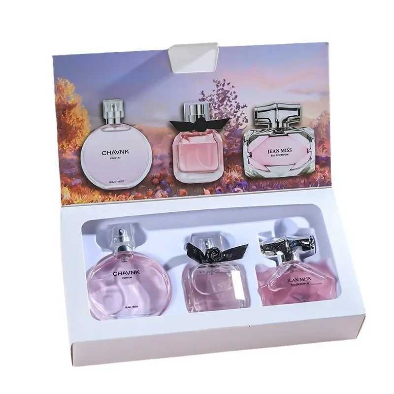 90ML(30mlx3PCS) Eau De Parfum Gift Box Feminino Spray Fresh Light Scent Floral Fruity Cyprus Notes LongLasting Women Perfume SetXJ250512