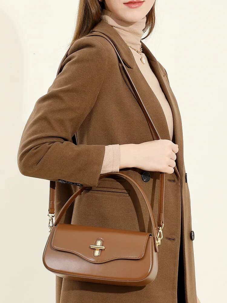 Handbags Female Crossbody Shoulder Bag Women Bags New Fashion 2025 Genuine Cowhide Leather Satchel