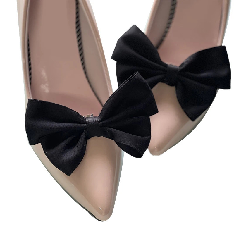 1Pair Bow Flower Shoes Accessories Wedding Bride Charm Shoe Buckle Decor Clips 250219