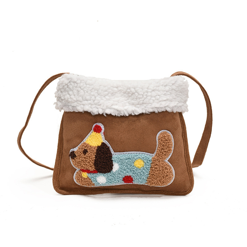 Mao collar small square 2025 new popular versatile handbag women's shoulder cute sausage dog crossbody bag #swissmilitary