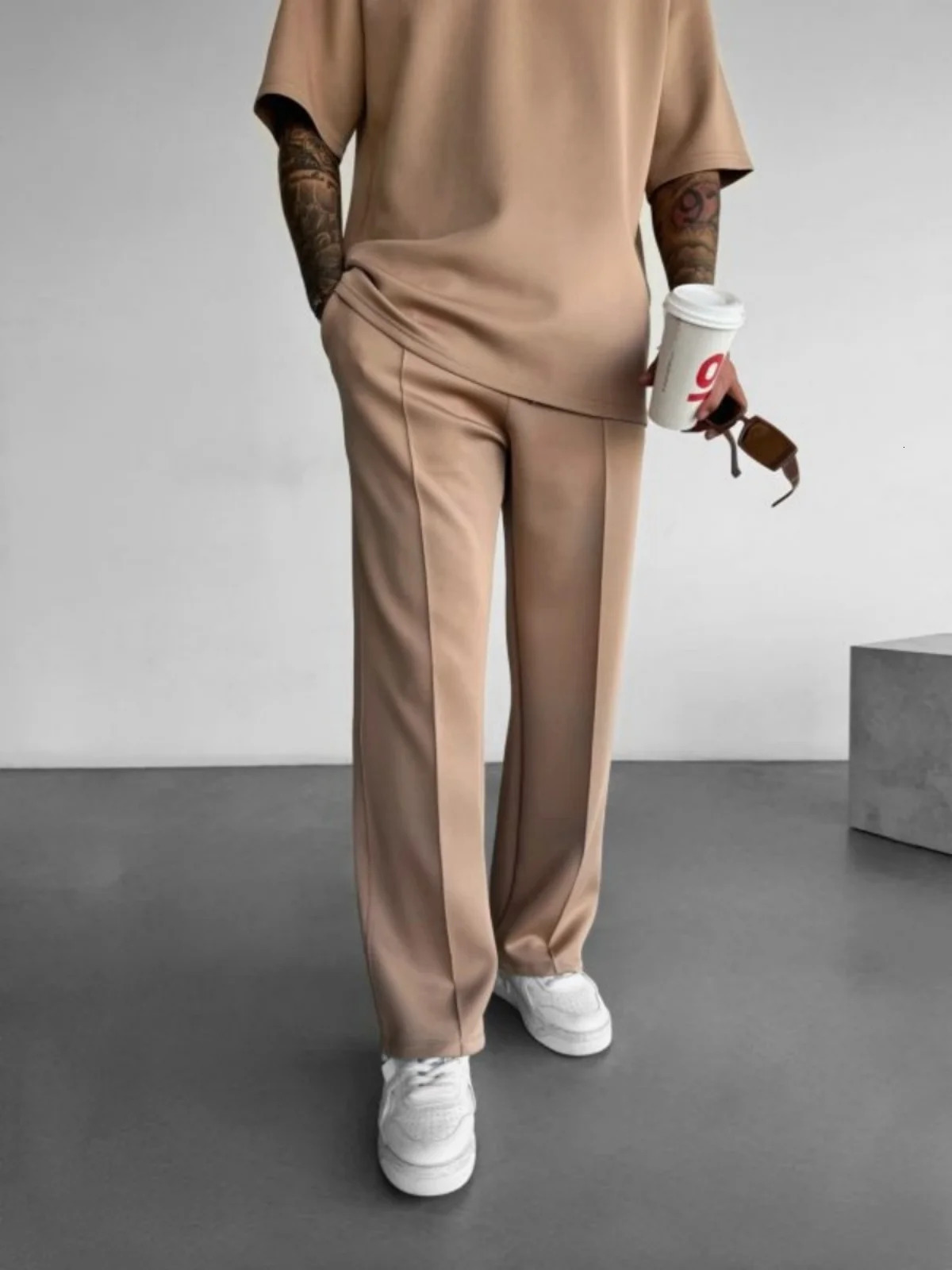 Mens spring and summer business fashion color pocket casual pants suitable for travel shopping casual pants 250220