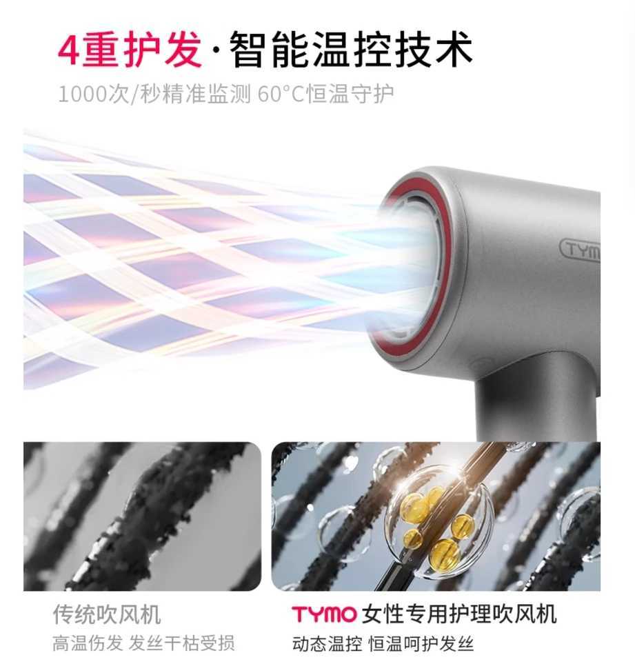 TYMO 3rd Generation Female Care High Speed High Power hair dryer negative ion hair care Essence W250220
