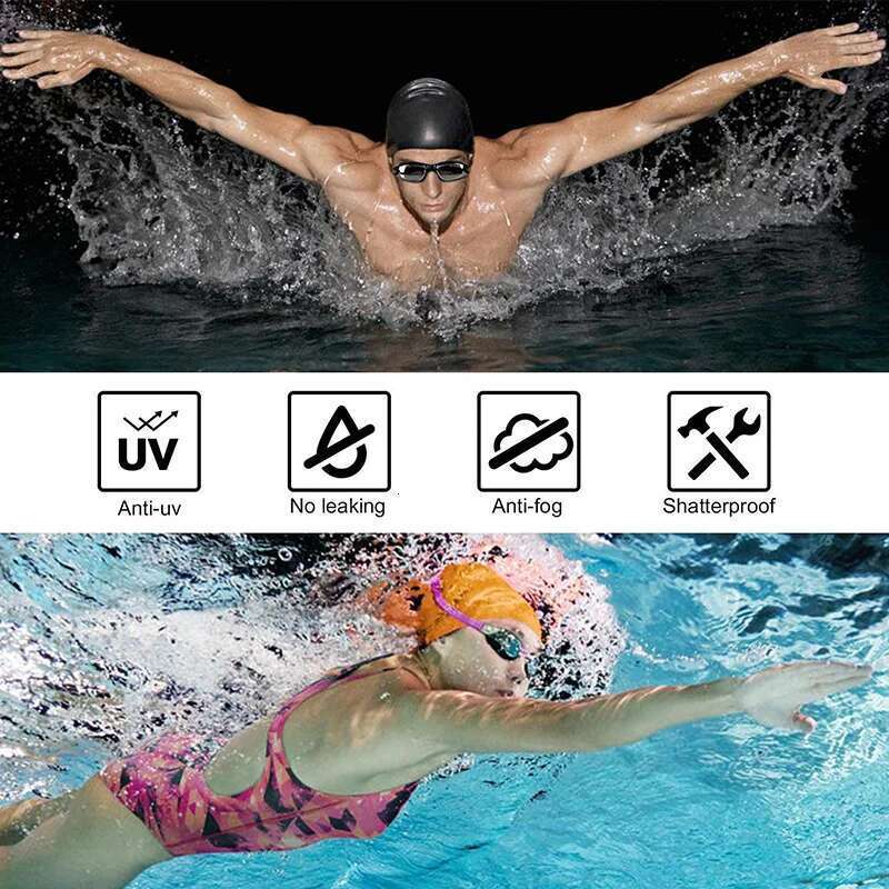 High Definition Adult Electroplated Mya Glasses Men Women Silicone Waterproof Swimming Goggles