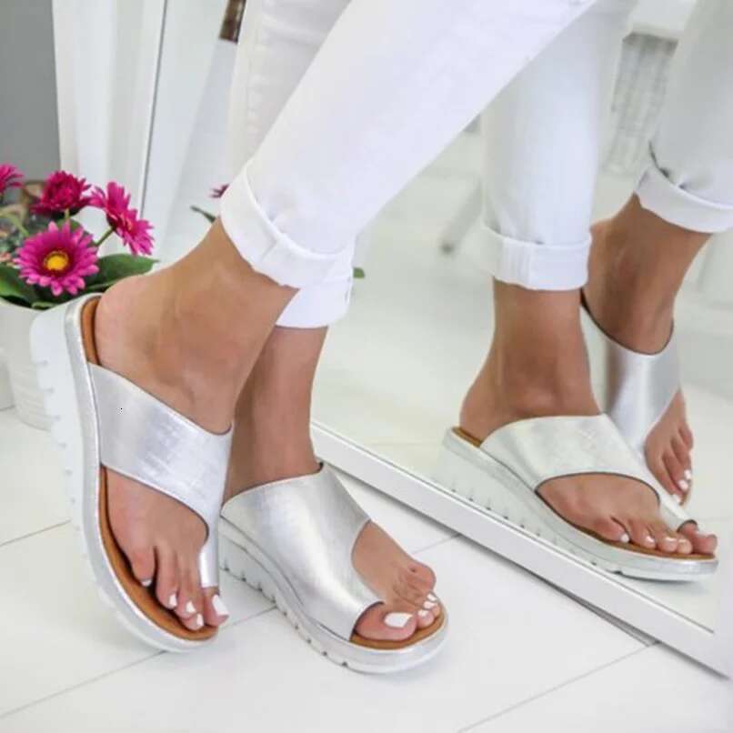 Women Slipper Wedge Heels Sandals Summer Elegant Shoes House Home Platform Soft Bottom Plu Size Flip ps Footwear Beach Slide ddmykukumalu