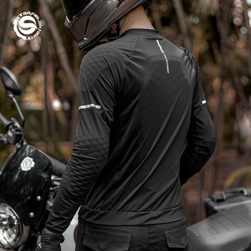 Star Field Knight Black Motorcycle Armor Jacket Summer Breathable Mens Cycling Clothes With CE Protective Body Gear Accessories 250214