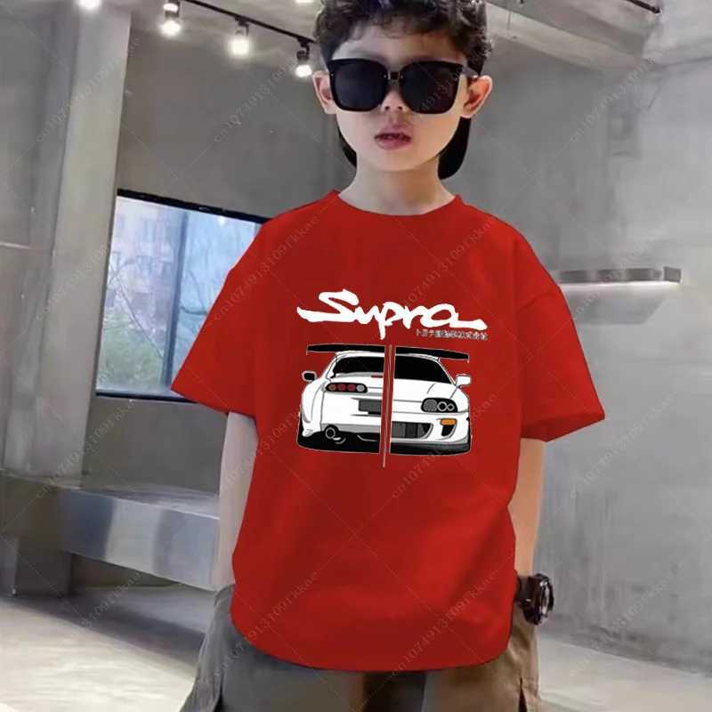 T-shirts Initial D T-Shirts Drift Japanese Anime AE86 Tshirt Print Girls Clothes O-neck Boys GraphicTee-shirt for Kids 100% Cotton Tops H250220
