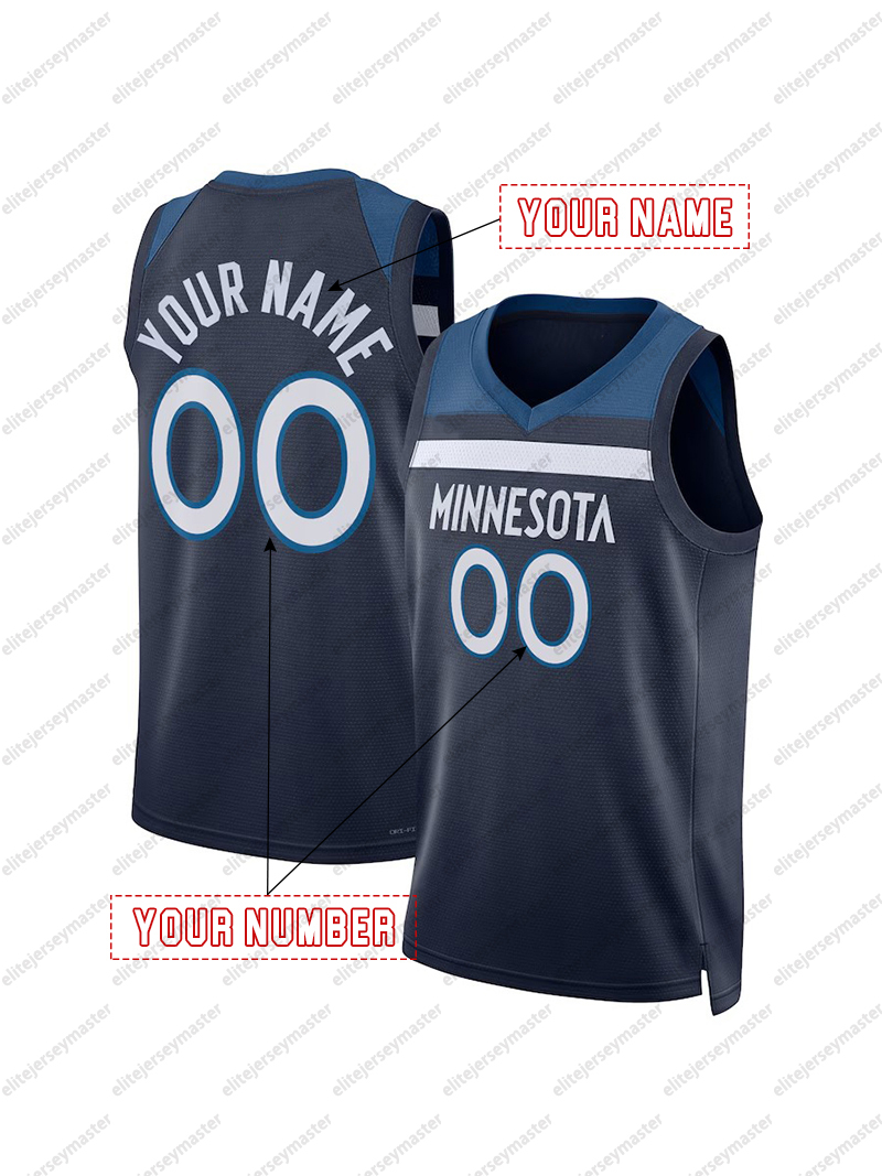 Anthony Edwards 5 Custom Basketball Jersey Gobert Stitched Personalized Customized Jerseys Custom Any Number Name