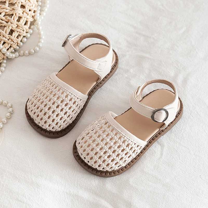 Unishuni Girls Half Sandals Princess Hollow Shoes Childrens Retro Leisure Apartment Childrens Summer Shoes Childrens Bohemian Style Beach Shoes X25022