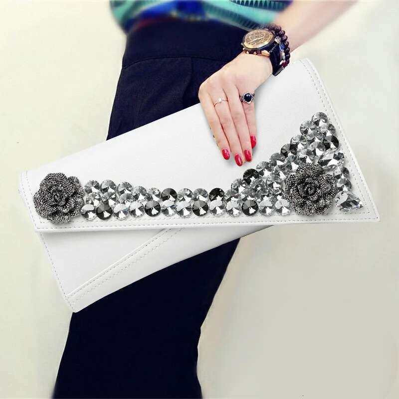 Fashion Dia Leather Handbag Women Clutch 2024 New Ladies Dress Banquet Female Casual Chain Shoulder Bags Digging Bag