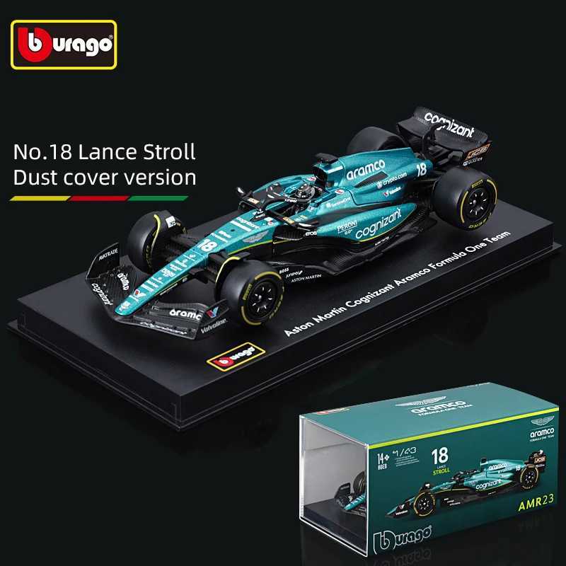 Bburago 1 43 2023 Aston Martin AMR23 F1 Formula Alloy Car Die Casting Vehicle Collection Model Racing ToyXJ250407