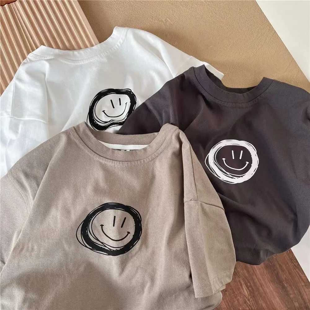 T-shirts Popular Design Children Boys Clothes Short Sleeve T Shirts 2023 New Summer Clothing Loose Fashion Kids T-shirt Tops Boys Tees H250220