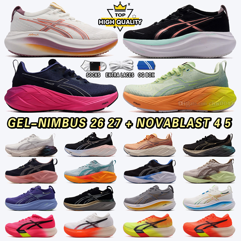 Designer Novablast 5 4 Running Shoes Womens Mens Nimbuss 27 26 Gym Tennis Athletic Mesh Metaspeed Sky Sneakers Lightweight Sports Fi Workout Casual Shoes Size 36- 45