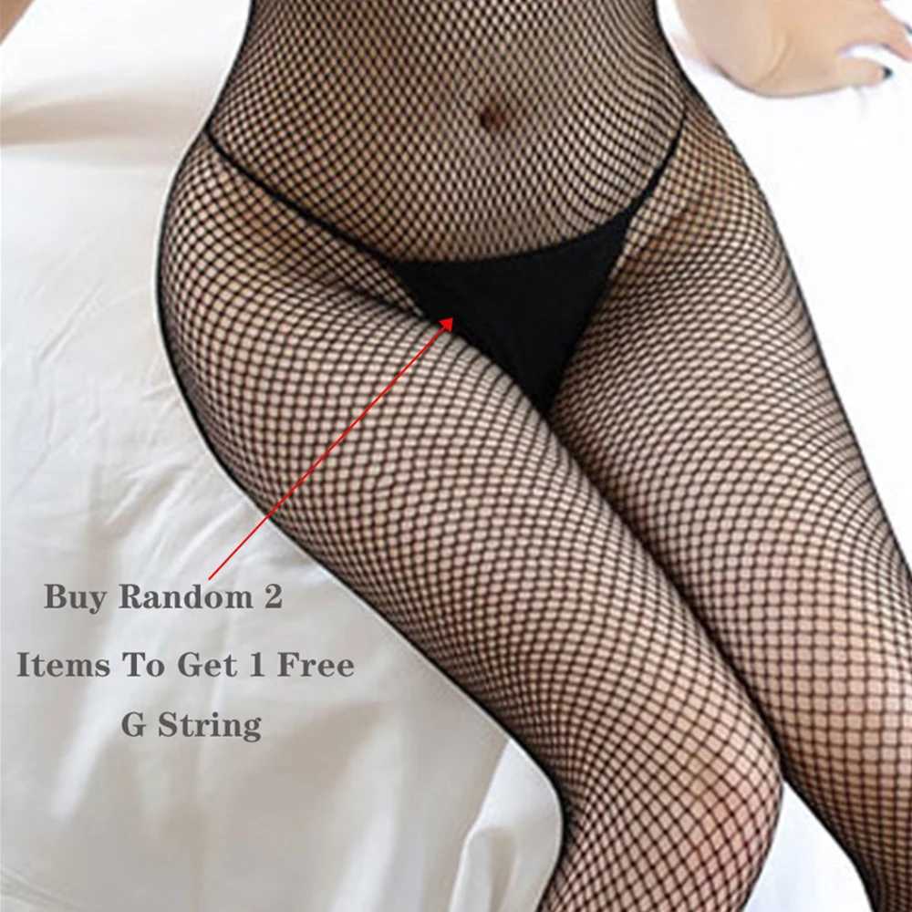 2024 New Plus Size Bodystocking Bodysuits For Women Sexy Fishnet Lingerie Babydoll Dress Porno Underwear Mesh Stockings For Sex W250220