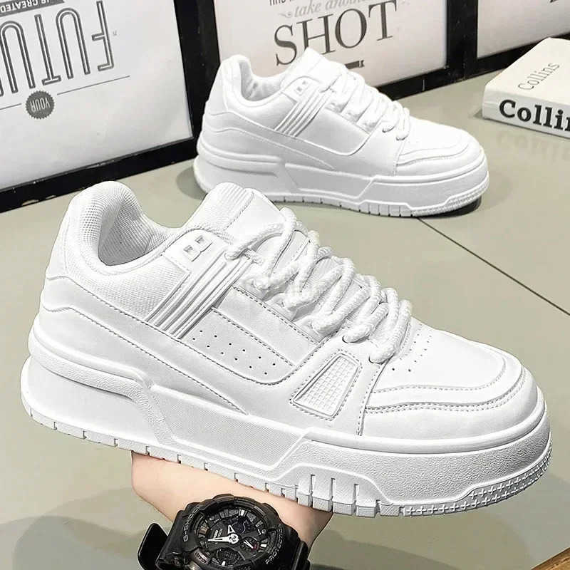 Brand Mens Sneakers Fion Platform Casual Shoe Skateboard Shoes for Men Lace Up Sports Shoes White Black Tenis Shoes Z250220