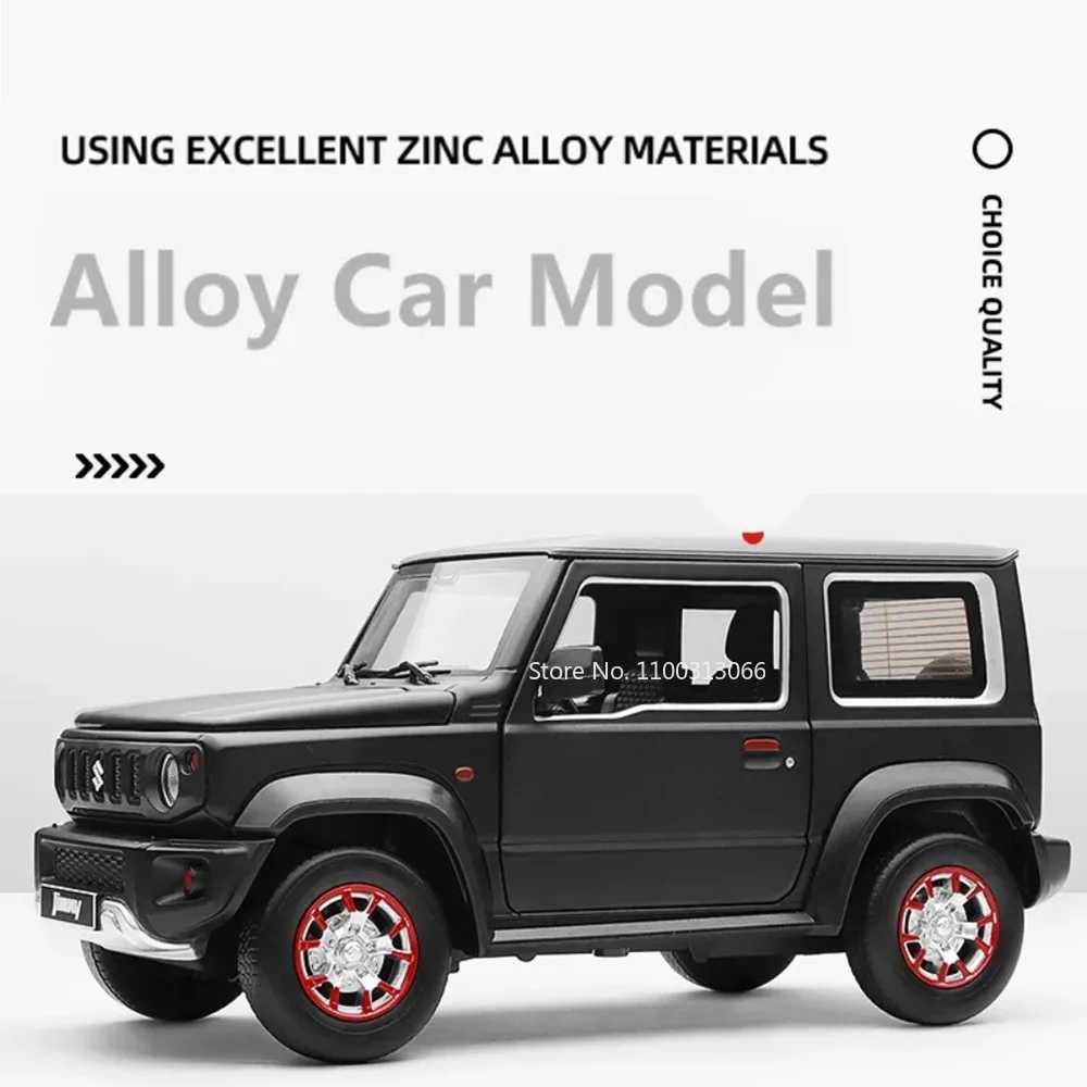 1 18 SUZUKI Jimny Alloy Diecast Car Models Off-Road Vehicles Toy with Sound and Light Car Model Simulation Collection Kids GiftsXJ250220