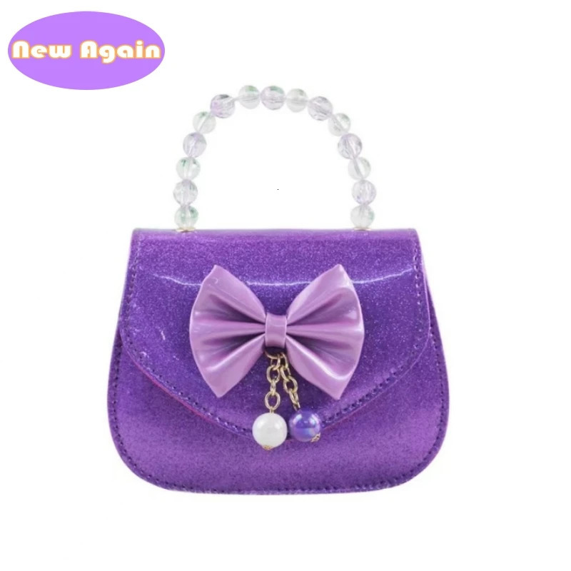 Childrens Princess handbags Toddlers mini candy colors Cute bowknot crossbody bags for baby girls money 250219