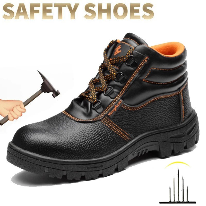 Wearresisting Men Work Safety Boots Antismash Antipuncture Sneakers Waterproof Indestructible Protective Boot 250219