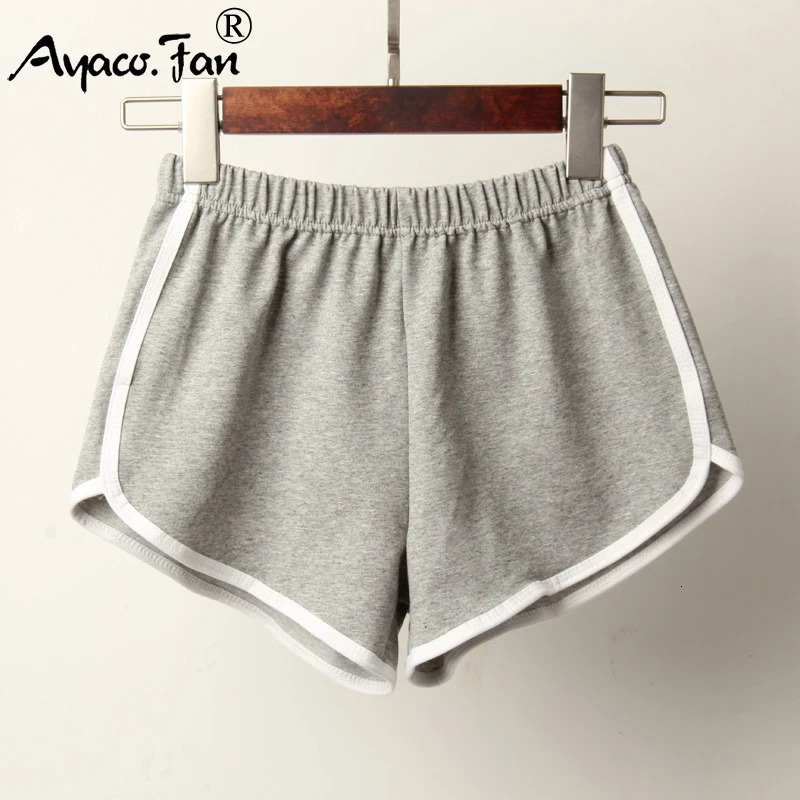 Sports Shorts Women Summer Candy Color Anti Emptied Skinny Shorts Casual Lady Elastic Waist Beach Correndo Short Pants 250214