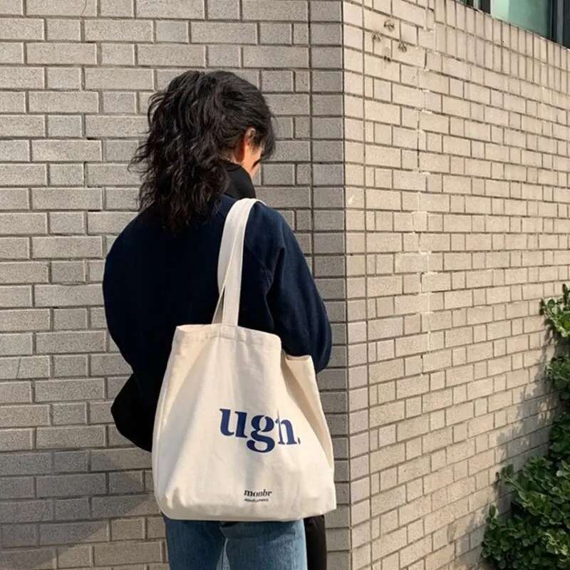 2025 Women's Shoulder Bag Casual Female Capacity Tote Bags Large Shopper Letter Fashion Haruku Zipper Print Canvas Handbags swissmilitary