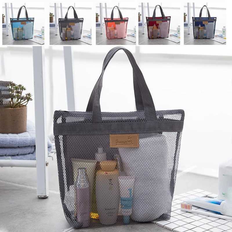 Travel Beach Organization Storage Bag Closet Organizer Clothing Portable Outdoor Wash Swimming Bag Mesh Storage Bag Travel Bag Z250219