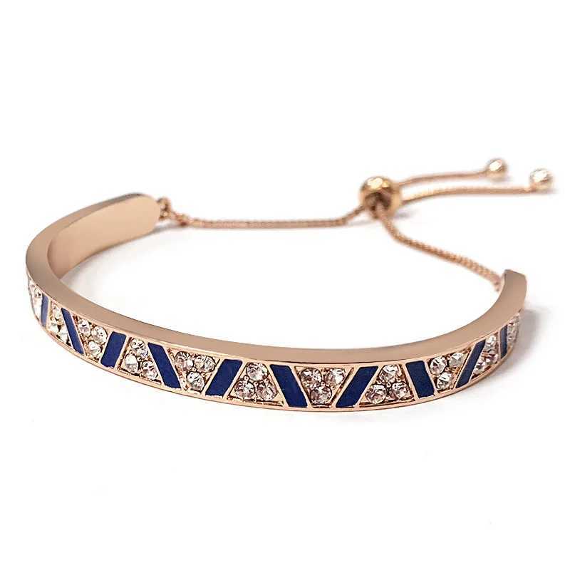 High Quality Rhinestone Charm Bracelets Zircon Multi-Layer Stainl Steel Fine Bangle Bracelet For Women Friend Best GiftXJ250219