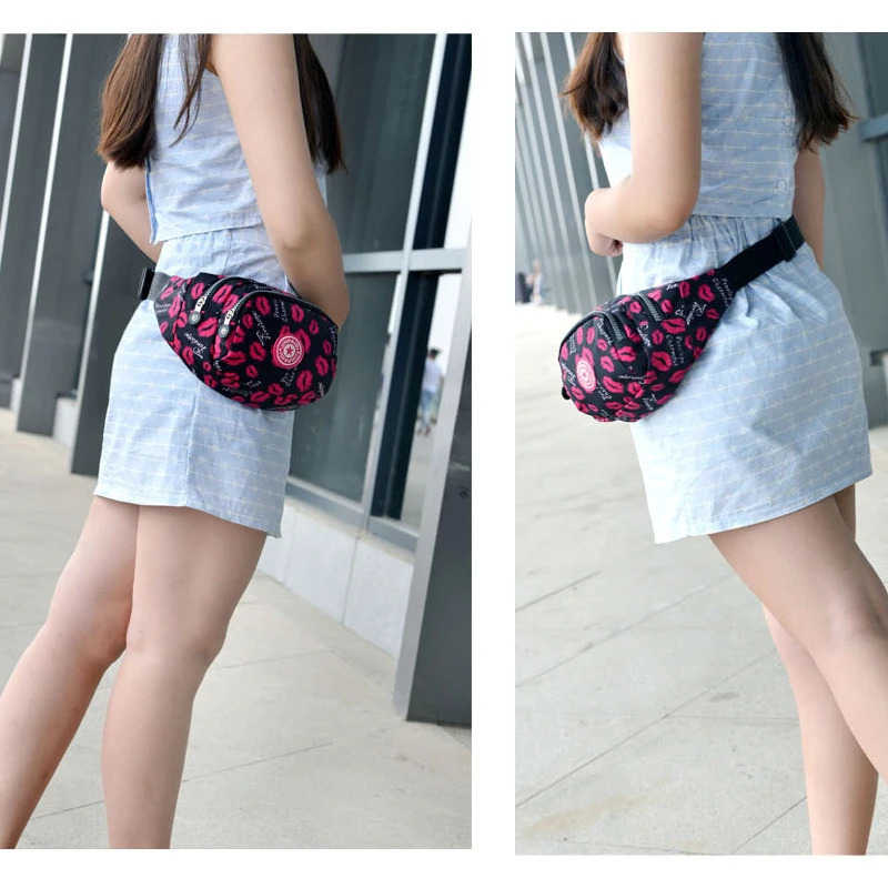 Printed Running Waist Belt Bag Belly Pouch Woman Jogging Pack Feni Hiking Fanny Murse Chest Lady Bumbag Shoulder Bags 250219