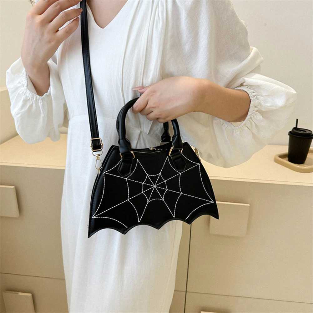 2024 Halloween Novelty Women Crossbody Bag Creative Bat Wing Top-handle Bags Fashion Ladies PU Leather Small Handbags Y250218