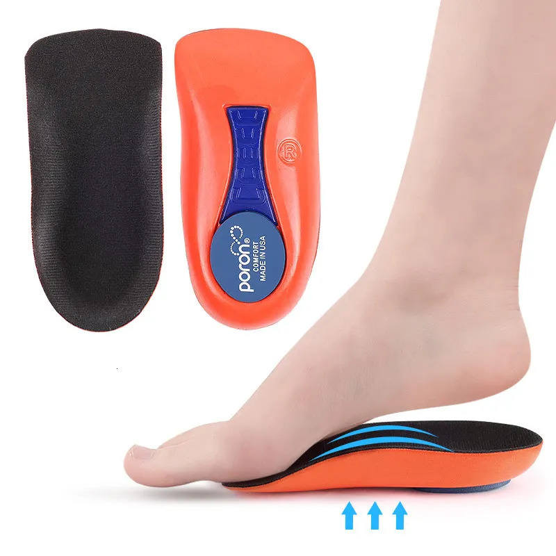 Plantar Fascitis Half Insoles for Feet Shock Absorption Elasticity Running Arch Support Orthopedic Heel Pad Sneakers Shoe Insert 250219