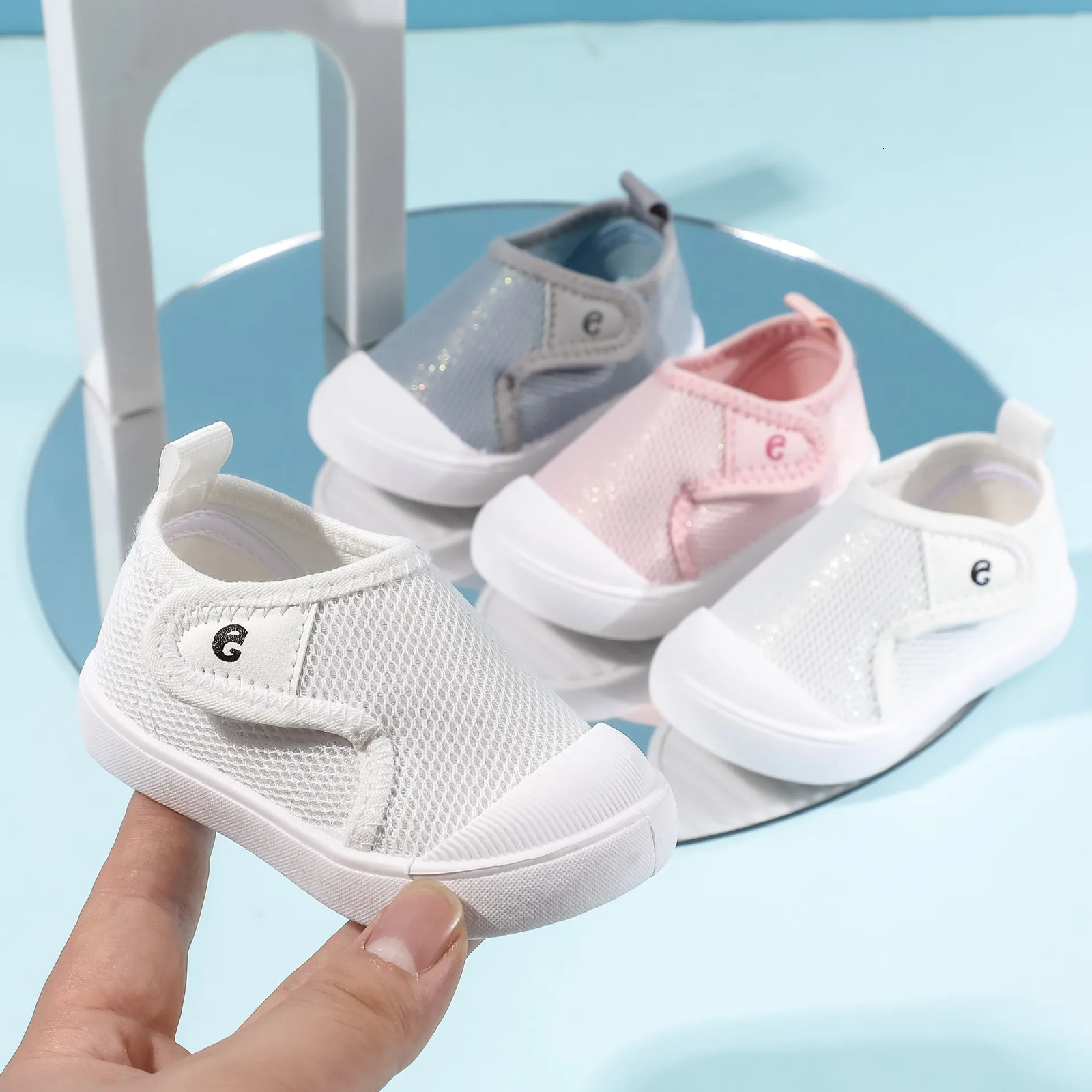 Baby Walking Shoes Baby Walking Shoes Girls Boys Shoes Casual Mesh Breathable Non-slip Soft Bottom Children Indoor Shoes 250219