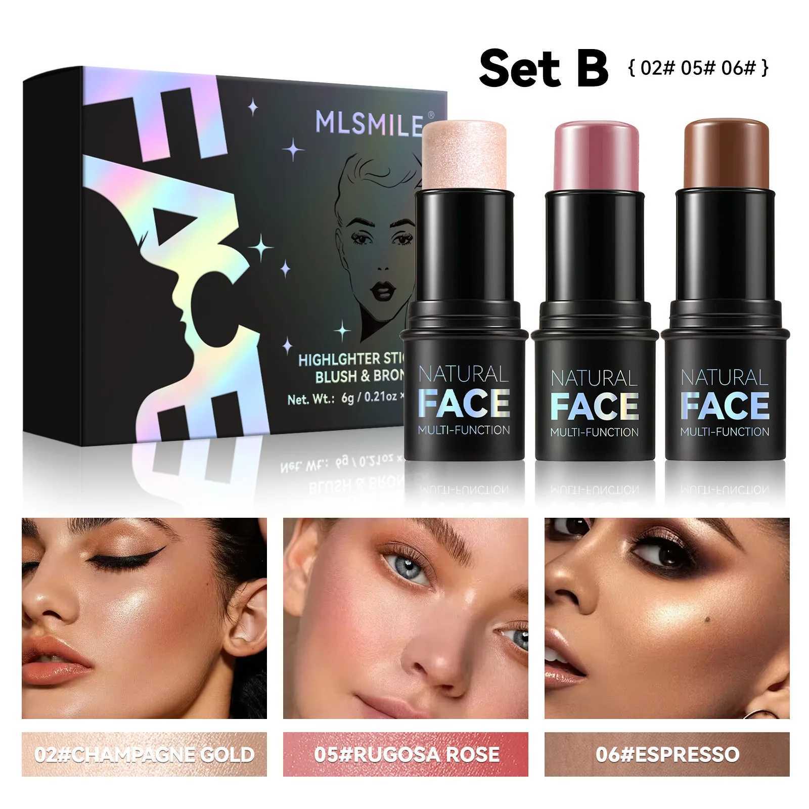 Magic B Bar Cheek Lip Color Moisturizing B Bar Silk Bright B Cream Makeup Tube Matte ContourW250220