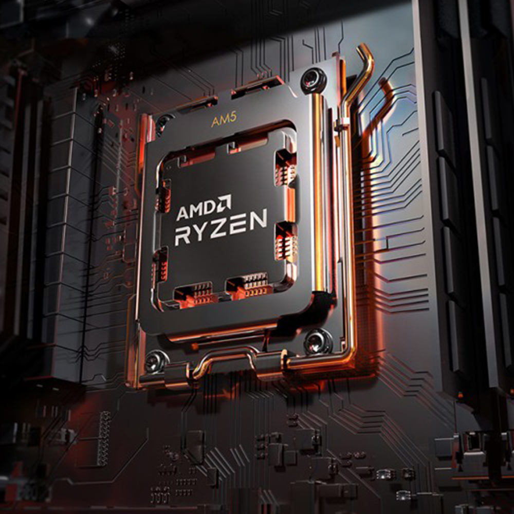 AMD RYZEN 7 7700 8 CPU Cores 16 Threads Up to 5.3GHz Max Boost Clock 3.8GHz Base Clock 65W TDP Desktop Processor for PC gamers