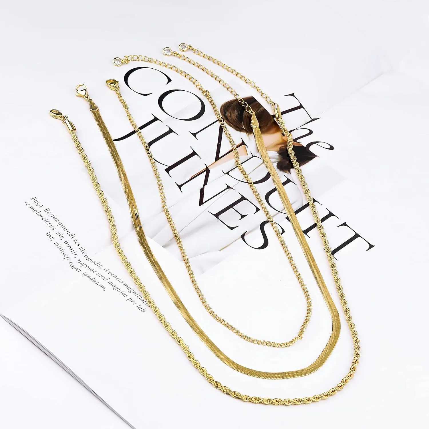 Necklace for Women Gold Necklace Silver Plated Necklace Gold Plated SnakeGold Chain Choker Necklaces Gold Jewelry Gift for WomenXJ250219