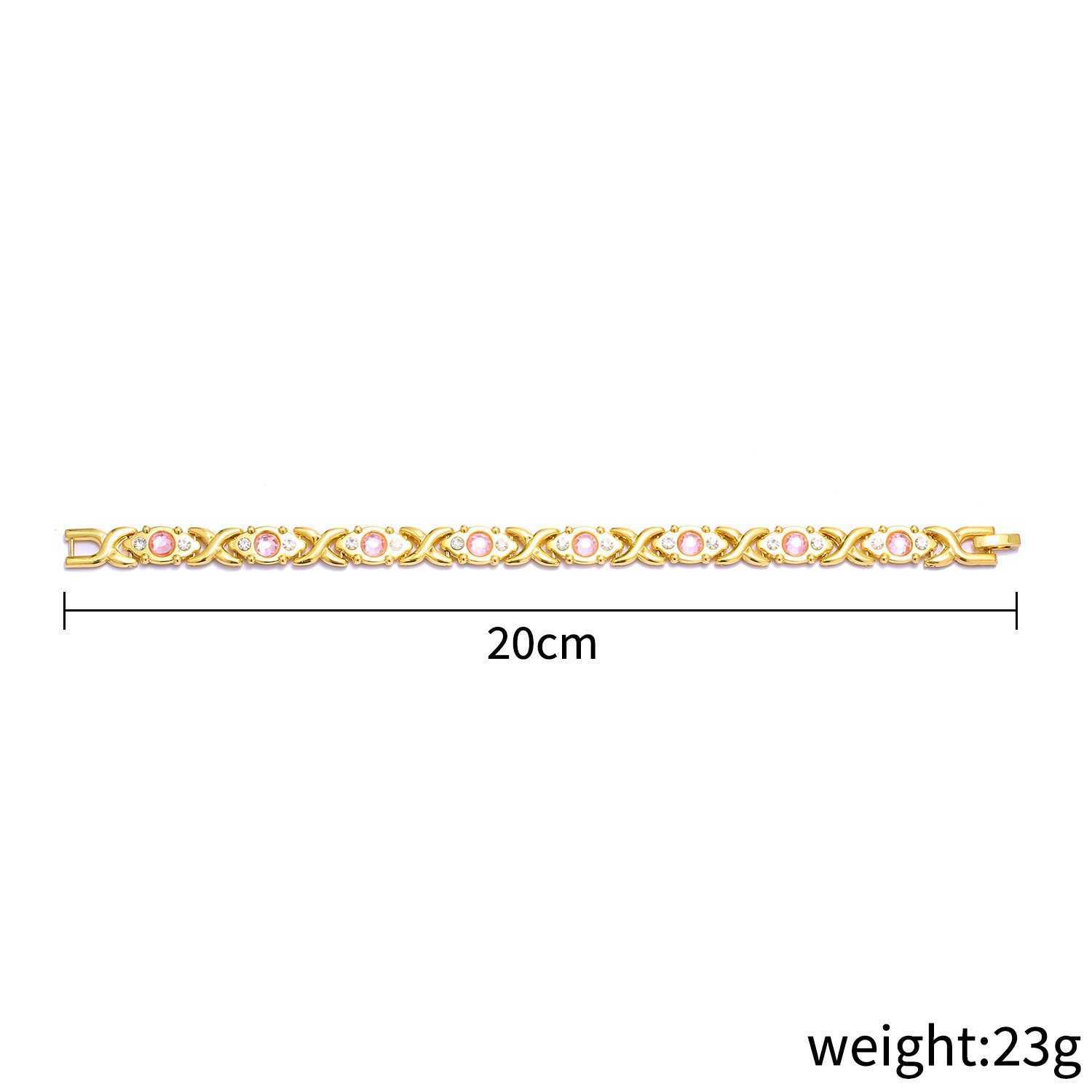 Charm Bracelets Fashionable detachable energy magnet bracelet environmentally friendly alloy with diamond inlay adjustable womens wristband H25220