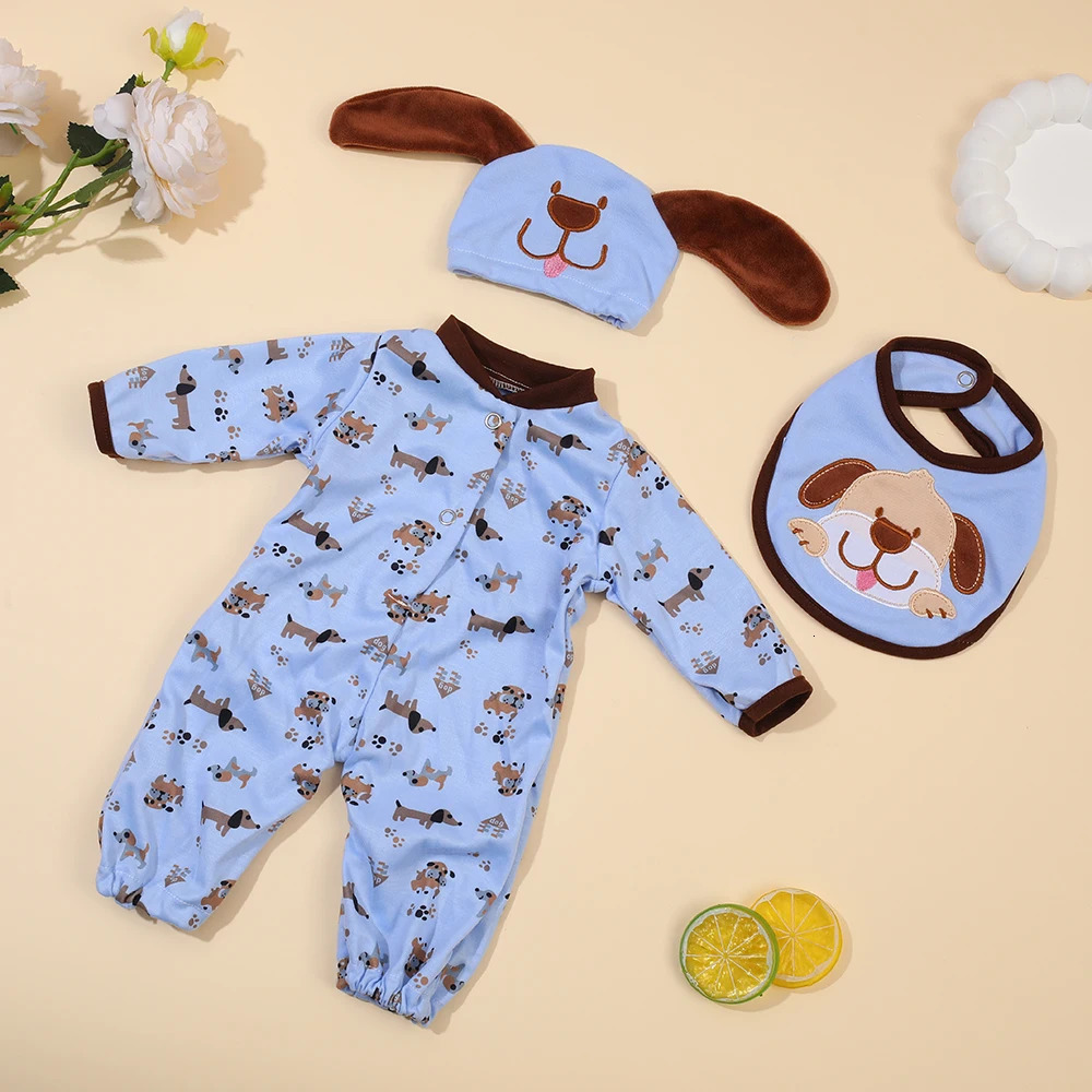 Baby Doll Clothes Suits Fit For 45cm Baby Doll 17 Inch Reborn Baby Doll Clothes Accessories Clothes Suit For Generation Doll 250219
