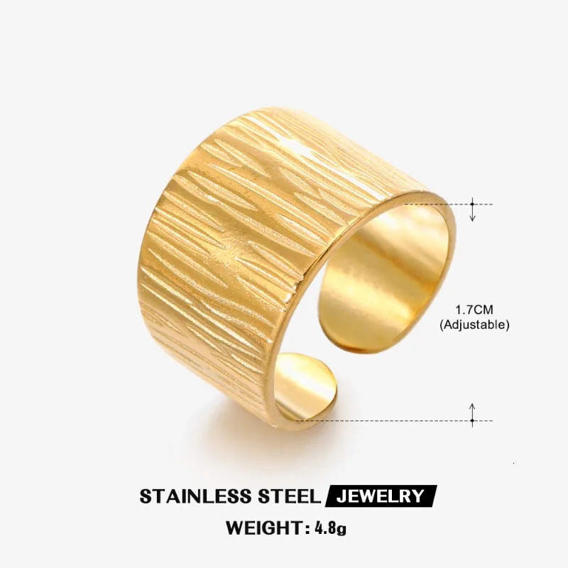20pcs/lot Stainless Steel Gold Silver Color Leaf Snake Geometric Open Adjustable Ring for Women Men Fashion Jewelry Gift 250220